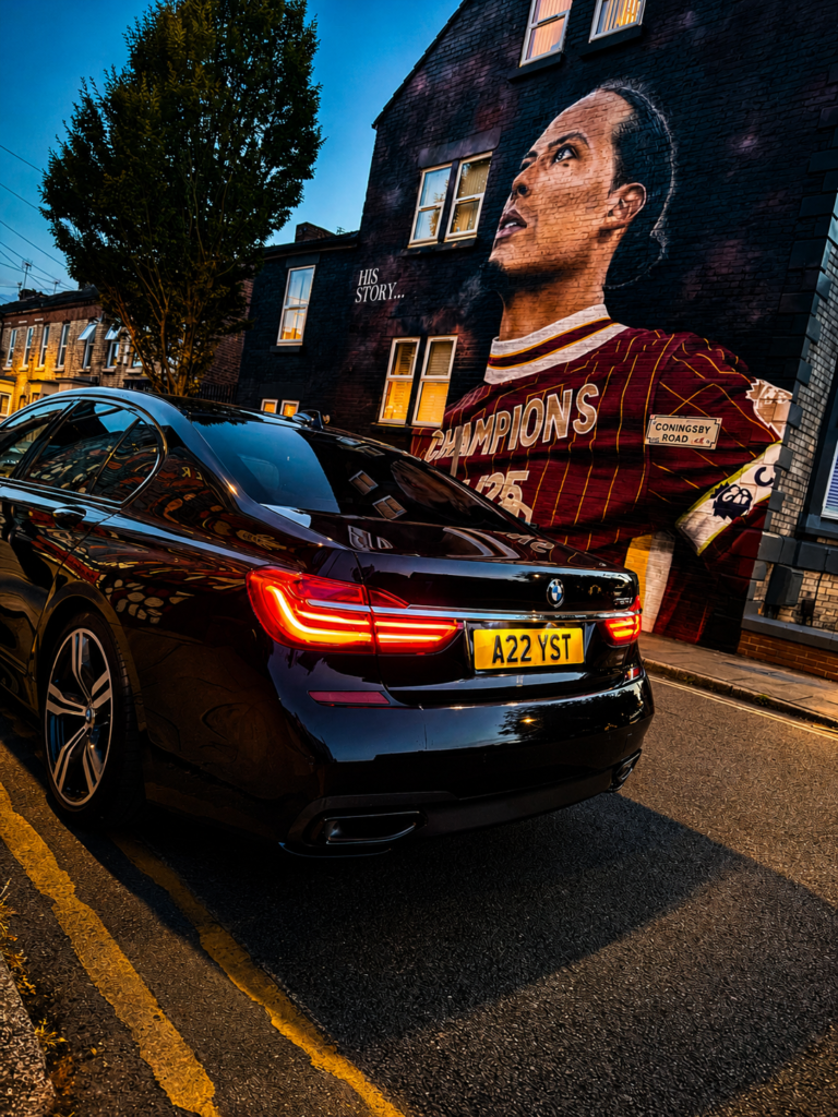 Liverpool FC Anfield Stadium and football murals tour with luxury chauffeur service by Amathyst Chauffeurs in Liverpool.